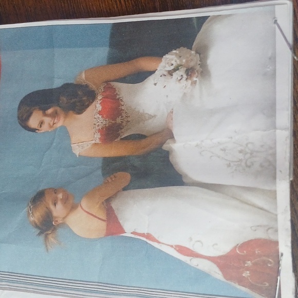 New!! TagsALFRED ANGELO BRIDAL RED SWEETHEARTS ROMANTIC BEADED A LINE DRESS Sz 6 - Picture 14 of 17